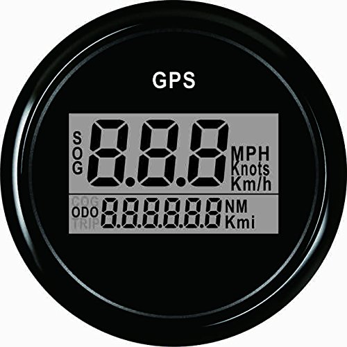 ELING Contachilometri tachimetro digitale garantito per auto con retroilluminazione 2 pollici (52mm) 12V/24V