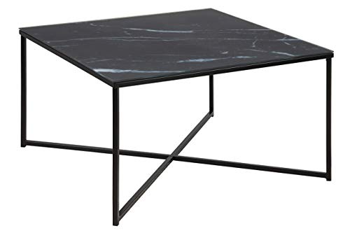Amazon Brand - Movian Rom - Tavolo da caffè, 80 x 80 x 45 cm, nero