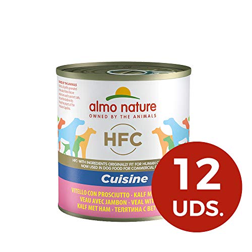 almo nature HFC Cuisine - Vitello e Prosciutto - Umido Cane 100% Naturale - 12x290 g lattina