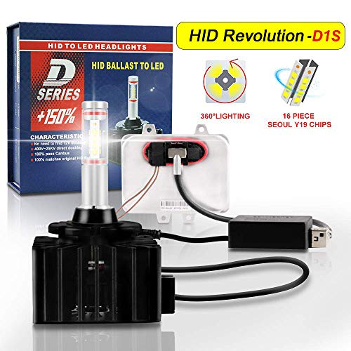 D3S D8S LED Kit di conversione lampadina per fari 5500K Bianco freddo a 360 ° che emette il 100% Canbus Plug and Play per sostituire lo Xenon HID originale - Garanzia originale 40W 4000Lm per 1 anno