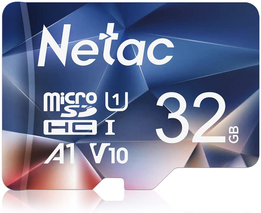 Netac 32G Scheda Micro SD, Scheda di Memoria A1, U1, C10, V10, FHD, 600X, UHS-I velocità Fino a 90/10 MB/Sec(R/W) Micro SD Card per Telefono, Videocamera, Switch, Gopro, Tablet