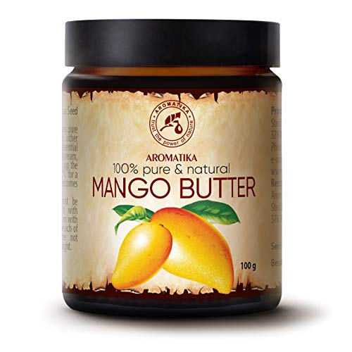 Burro di Mango 100g - Mangifera Indica - Indonesia - Naturale e Puro al 100% - Raffinato - Cura Intensiva per il Corpo - Capelli e Pelle - Cura delle Unghie - Mani - Labbra - Massaggi - Cosmetici