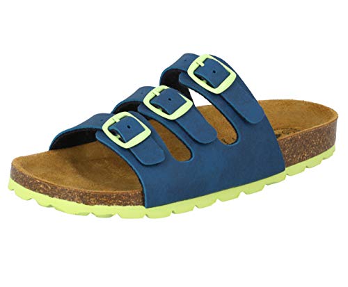 Lico Bioline Kids - Pantofole da bambino, Blu (Blu marino verde.), 33 EU
