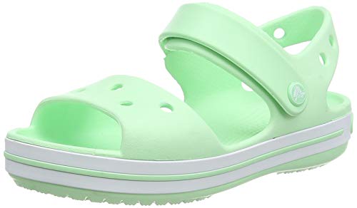 Crocs Crocband Kids, Sandali con Cinturino alla Caviglia Unisex-Bambini, Neo Mint, 29/30 EU