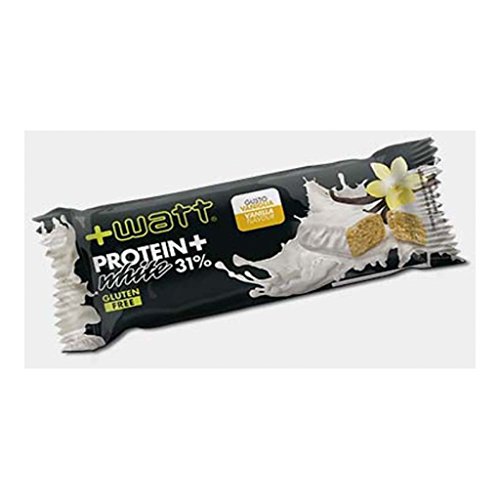 24 x Protein+ White Bar 40 g Crema alla Vaniglia