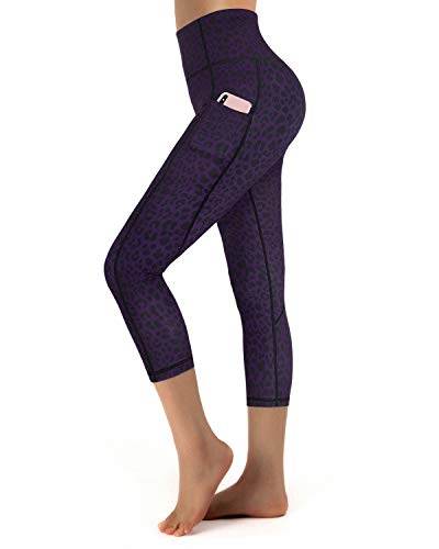 Promover Pantaloni Da Corsa Donna Alta Vita con Tasche Yoga Pancia Controllo 4 Vie Stretch Yoga Running Collant