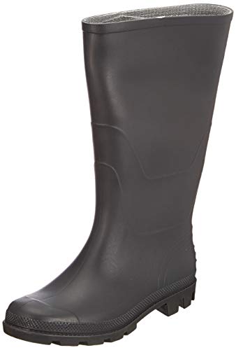 Portwest FW90 Stivale PVC Wellington O4 Stivali di gomma da lavoro, Unisex - Adulto, SRC, Nero (Nero Bkgr), 39 EU (6 UK)