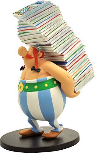 Plastoy 124 Figurina di Obelix Porta Libri Mucchio, 26 cm, Multicolore