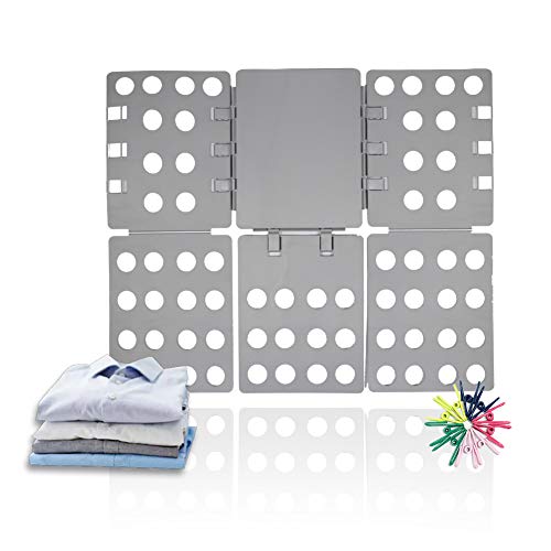 ValueHall Piega Abiti 57 x 68 cm Magliette Piega Camicie Piega Organizzatore Pannello Piega Vestiti Indumenti Pantaloni Adulti V7031A (Grigio)