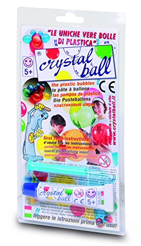 Giochi Preziosi - Crystal Ball, Tubetto di Pasta 20g con Cannello di Soffiaggio, Colori Assortiti