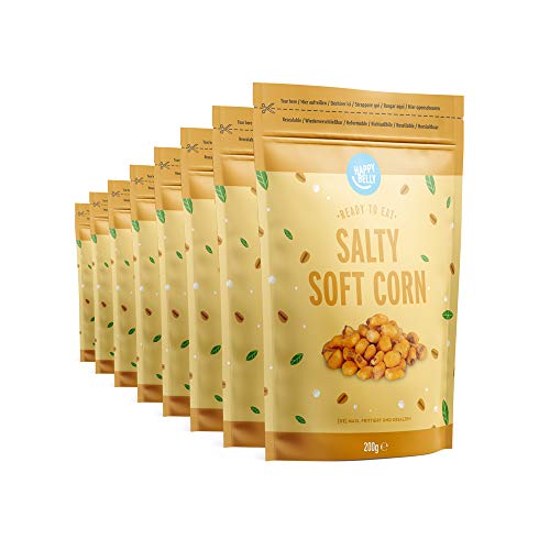 Amazon Brand - Happy Belly Salty Corn 200gr x 8