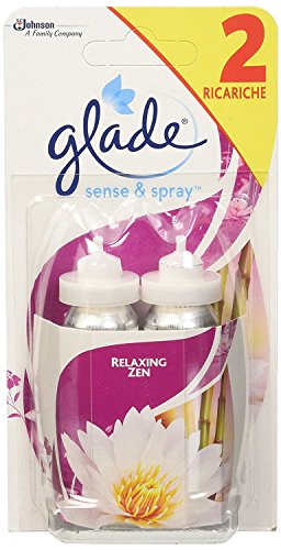 Glade Sense & Spray Ricarica Doppia, Deodorante Per Ambienti - Fragranza Relaxing Zen - 2 Confezioni da 2 Ricaricahe