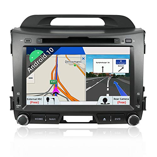 Android 9 Autoradio per Kia Sportage 2010-2015 Car Stereo Navigatore |2 Din 8 pollici 2G/32G | Supporto GPS Bluetooth Controllo del volante WiFi Mirror Link USB| Libres videocamera posteriore & Canbus