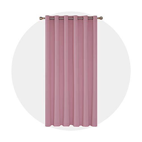 Deconovo Tenda Oscurante Termica Isolante per Finestre Soggiorno 203x213cm Rosa Un Pannello