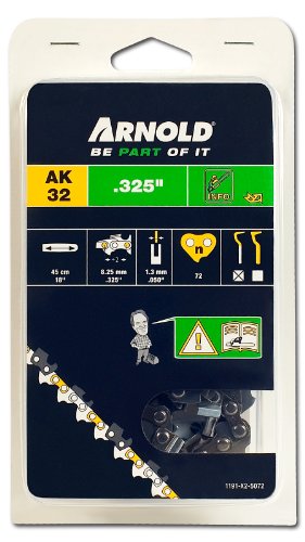 Arnold 1191-X2-5072 - Catena per motosega, passo 325'', 1,3 mm, 72 maglie, per spranga da 45 cm