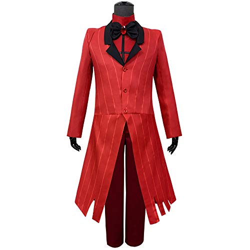 OUJIE Abito Rosso, Mantello da Gioco di Ruolo Maschile, Mascherata Personalizzata, Costume di Halloween,S