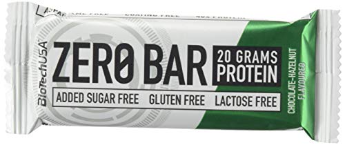 BiotechUSA ZERO bar 20*50 g cioccolata nocciola