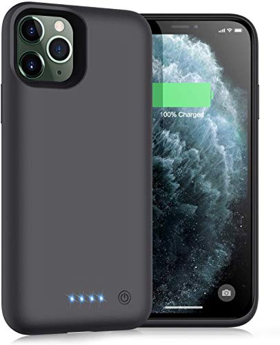 iPosible Cover Batteria per iPhone 11 PRO, 6800mAh Cover Ricaricabile Custodia Batteria Cover Caricabatteria Battery Case per iPhone 11 PRO [5.8''] Cover Power Bank Backup Charger Case