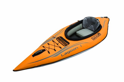 Advanced Elements Lagoon1, Inflatable Kayak Unisex Adulto, Arancione, 254cm