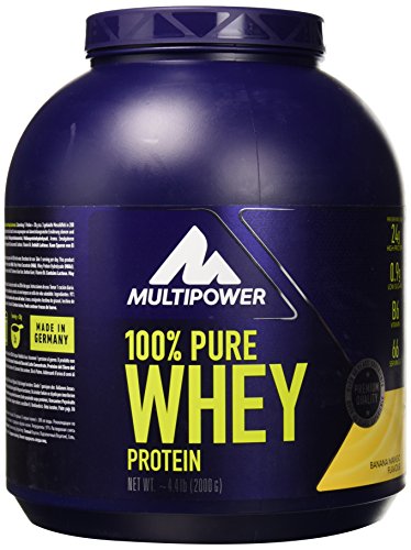 Multipower 100% Pure Whey, Complesso di proteine del siero del latte, gusto Banana-Mango, 2kg