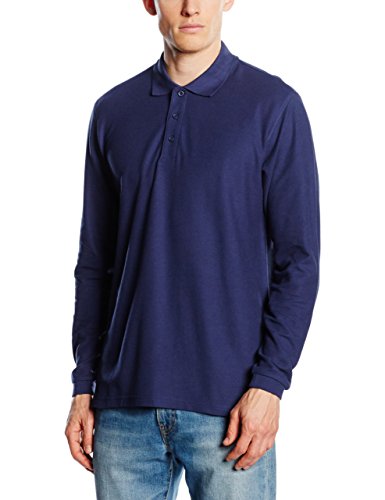 Fruit of the Loom SS037M, T-Shirt Polo Uomo, Blu (Navy Blu), XX-Large