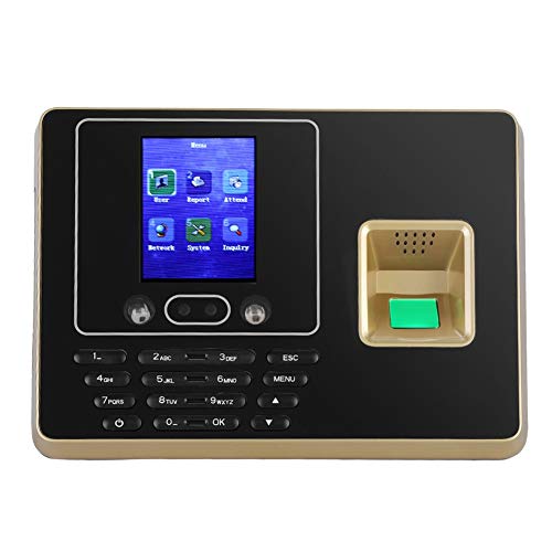 Presenze machine, face fingerprint password presenze machine, employee management alarm clock, DC 5V, schermo TFT LCD da 2,8 pollici(EU)