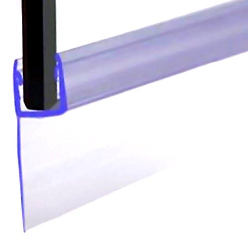 VeeBath SEAL004-P Essentials - Guarnizione per porta doccia, tipo D, 4-6 mm, vetro fino a 15 mm, trasparente