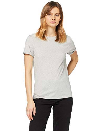 Boss Tesolid T-Shirt, Argento (Silver 40), Large Donna