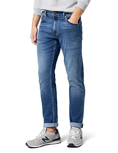 Wrangler Greensboro Straight Leg, Jeans Uomo, Blu (Mid Blue), W40/L32