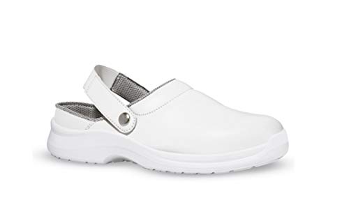 UPOWER, zoccolo, calzatura antinfortunistica, modello: SURGE, SB-E-A-FO-SRC, Bianco (bianco), 44 EU