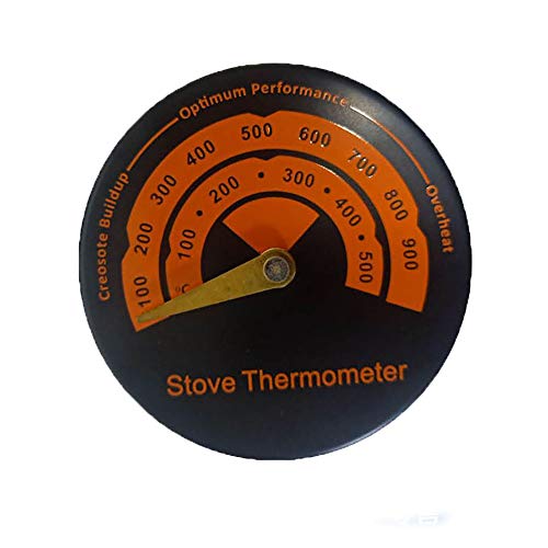 TIEMORE Termometro per forno a legna Termometro per stufe a legna Top, stufe a gas, canne fumarie, stufe a pellet, stufa magnetica