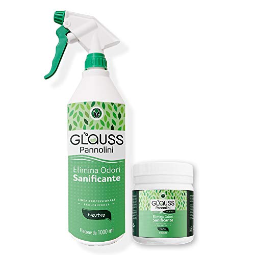 GLAUSS PANNOLINI Elimina Odori Sanificante 5 litri | Neutralizza i cattivi odori di pannolini e mangiapannolini | Agisce in pochi istanti
