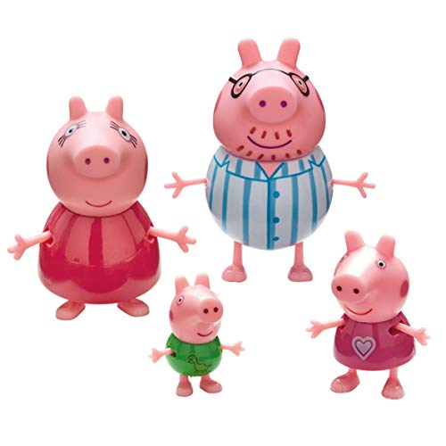 Peppa Pig - Confezione da 4 personaggi Family Pig.
