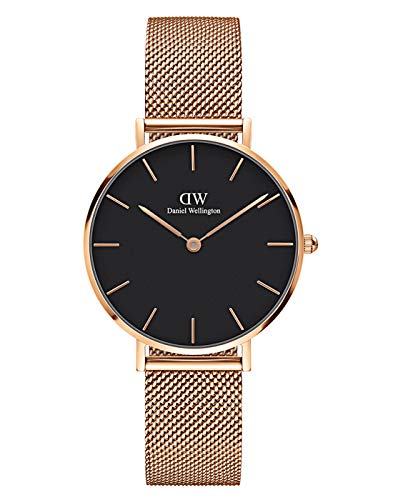 Daniel Wellington Orologio Analogico Quarzo Giapponese da Donna Cinturino in Maglia Milanese DW00100161