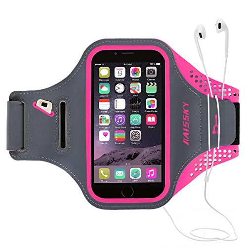 Fascia da Braccio Bracciale Sportiva Sweatproof Bracciale per Corsa & Esercizi con Supporto ChiaveArmband per iPhone 8/7/6 /6/5/5C/5/SE, Galaxy S6/S5/S4/S3, Huawei, ASUS,Motorola da Corsa Maratona