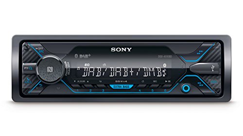 Sony DSX-A510BD Autoradio con Ricezione DAB/DAB+/FM, Dual Bluetooth, NFC, Siri Eyes Free, AUX e USB per iPhone e iPod, Android Music Playback, potenza 4x55 W, File FLAC