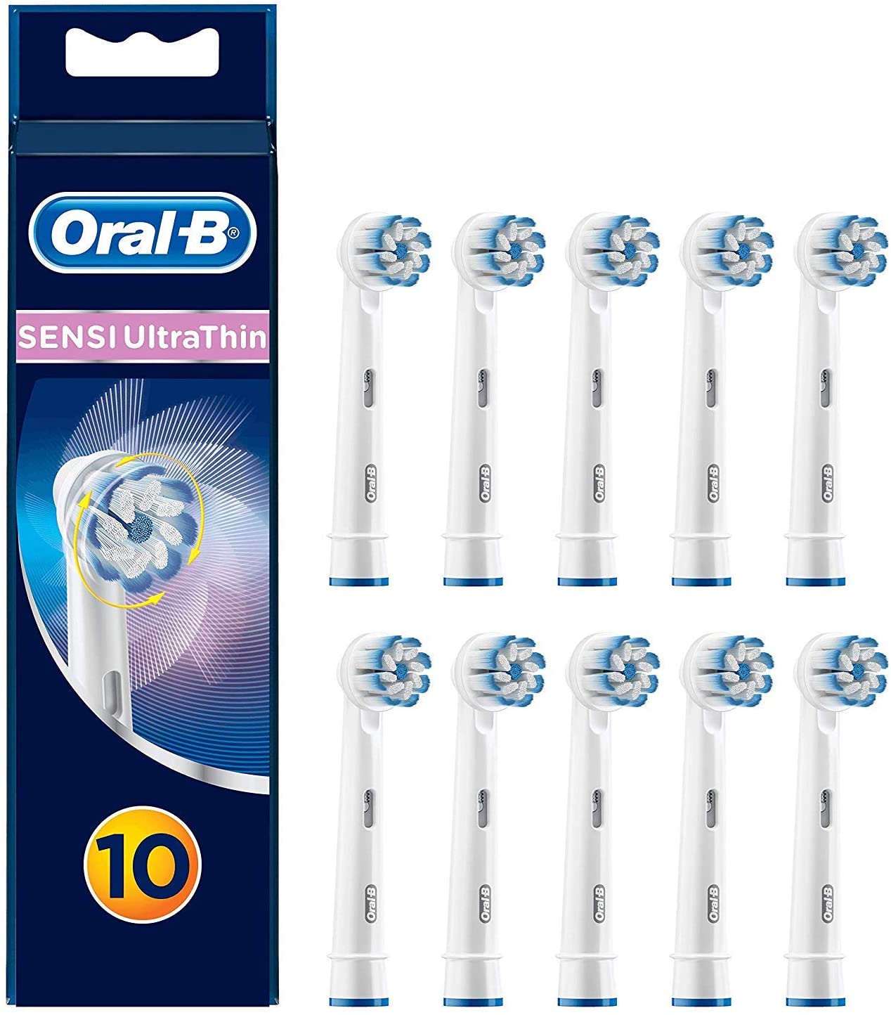 Oral-B Sensi Ultrathin Testine di Ricambio, Confezione da 10 Pezzi
