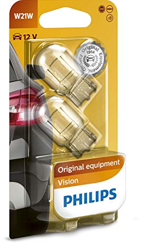 Philips 12065B2 - Lampadina con base in vetro W21W, 2 blister