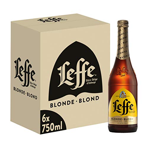 Leffe Blonde Birra, Bottiglia - Pacco da 6 x 750 ml