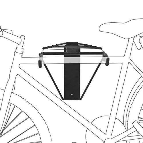 Relaxdays Porta Biciclette a Muro per Appendere la Bici Fino a 50Kg + Accessori Montaggio