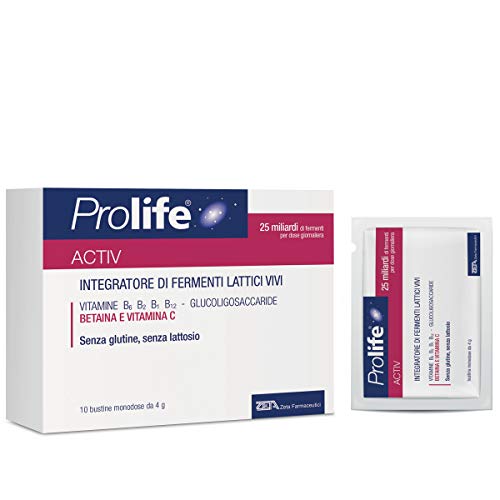 Prolife Activ - Integratore con 25 Miliardi di Probiotici (Fermenti Lattici Vivi) per Dose - 40 gr