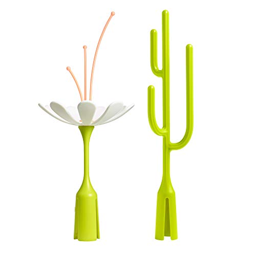 Boon B11302 - Set di accessori per stendibiancheria – per asciugare biberon e tettarelle, senza BPA, ftalati e PVC, colore: Verde