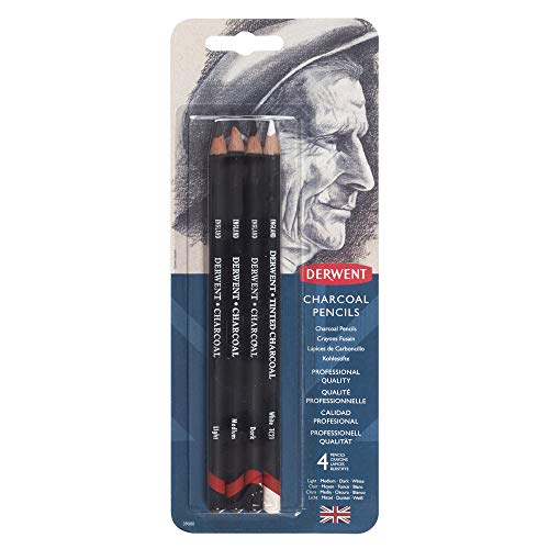 Derwent Charcoal Blister con 4 Matite a Carboncino