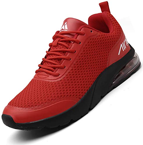 Air Scarpe da Corsa Donna Outdoor Sportive Sneakers per Fitness Trail Running Scarpa Rosso 36 EU