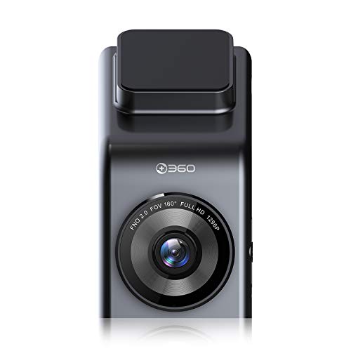 360 G300H Premium Dash Cam 1296P Telecamera per auto con obiettivo grandangolare di 160 °, monitor di parcheggio, Dashcam per visione notturna a colori con registrazione in loop, G-sensor