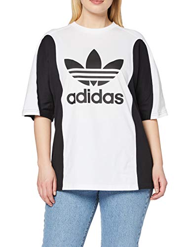 adidas Boyfriend, T-Shirt Donna, White/Black, 40