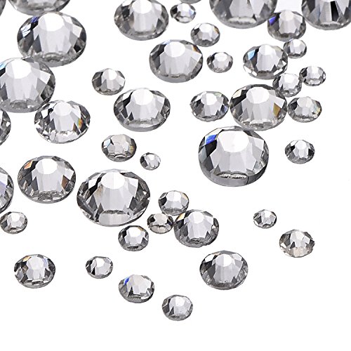 1000 Pezzi Cristallo Decorazione Cristalli Strass Rotondo 1.5 mm - 5 mm, 5 Formati