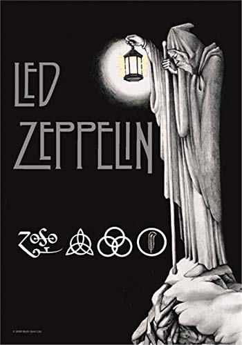 Heart Rock Bandiera Originale LED Zeppelin Stairway To, Tessuto, Multicolore, 110x75x0.1 cm