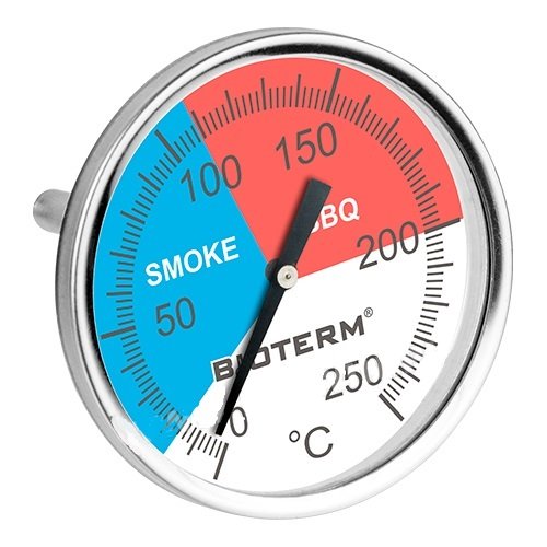 VisioBrands Termometro per affumicatore, BBQ, grill fino a 250°, 101200