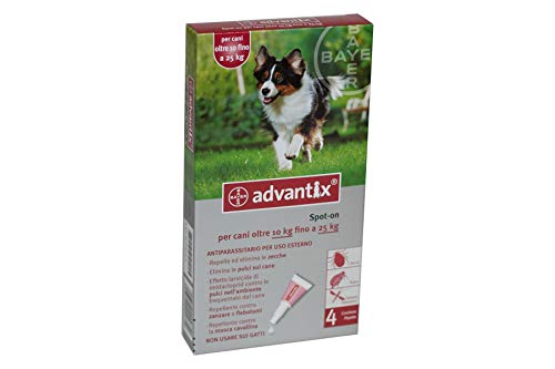Bayer Advantix, Spot per cani 10-25 kg, 4 pipette X 2.5 ml